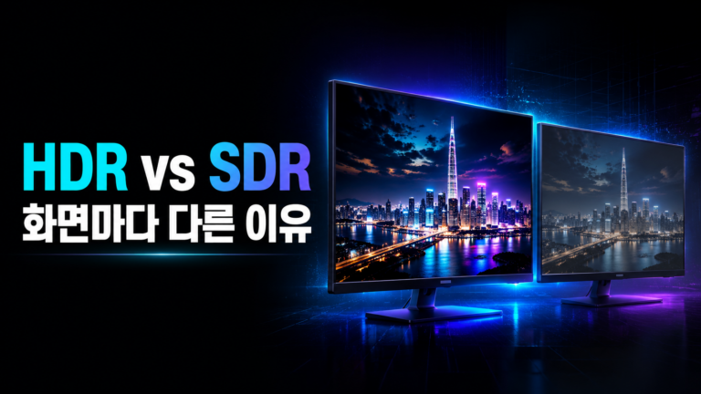 HDR vs SDR: 같은 영상이 화면마다 다르게 보이는 이유 1 HDR SDR 썸네일