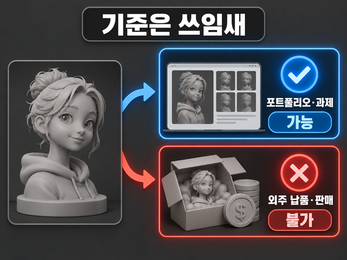 학생판 마야로 만든 작업, 외주에 써도 될까: 오토데스크 교육용 라이선스 범위 1 오토데스크 교육용 라이선스로 만든 같은 렌더도 포트폴리오는 가능하고 외주 납품·판매는 불가한 차이