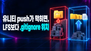 github 유니티 push가 막히면 LFS보다 .gitignore 위치를 먼저 보라는 썸네일