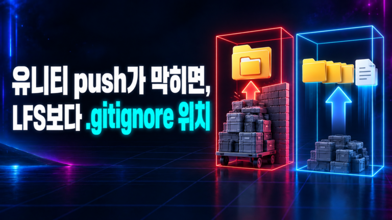 github 유니티 push가 막히면 LFS보다 .gitignore 위치를 먼저 보라는 썸네일