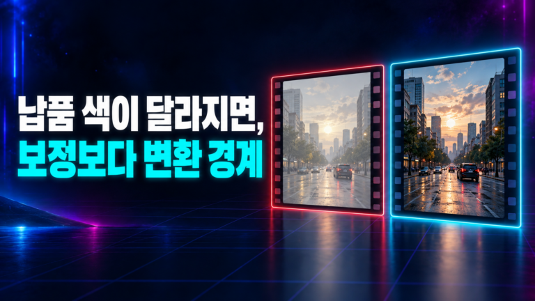 납품 색이 달라지면 보정보다 변환 경계를 확인하라는 플레이트 색공간 변환 썸네일